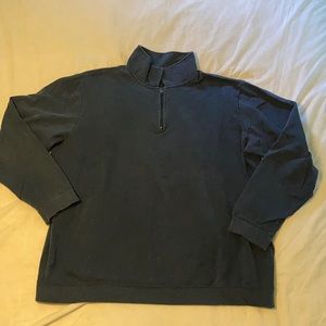 Navy Collared Sweatshirt